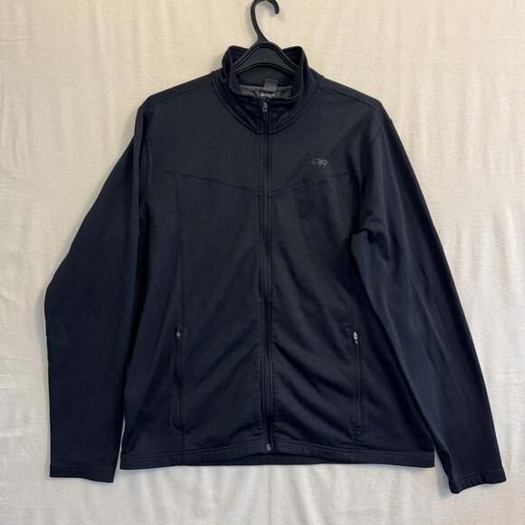 Outdoor Research Surefire Men's XL Black Full Zip Poly Blend - Picture 1 of 8